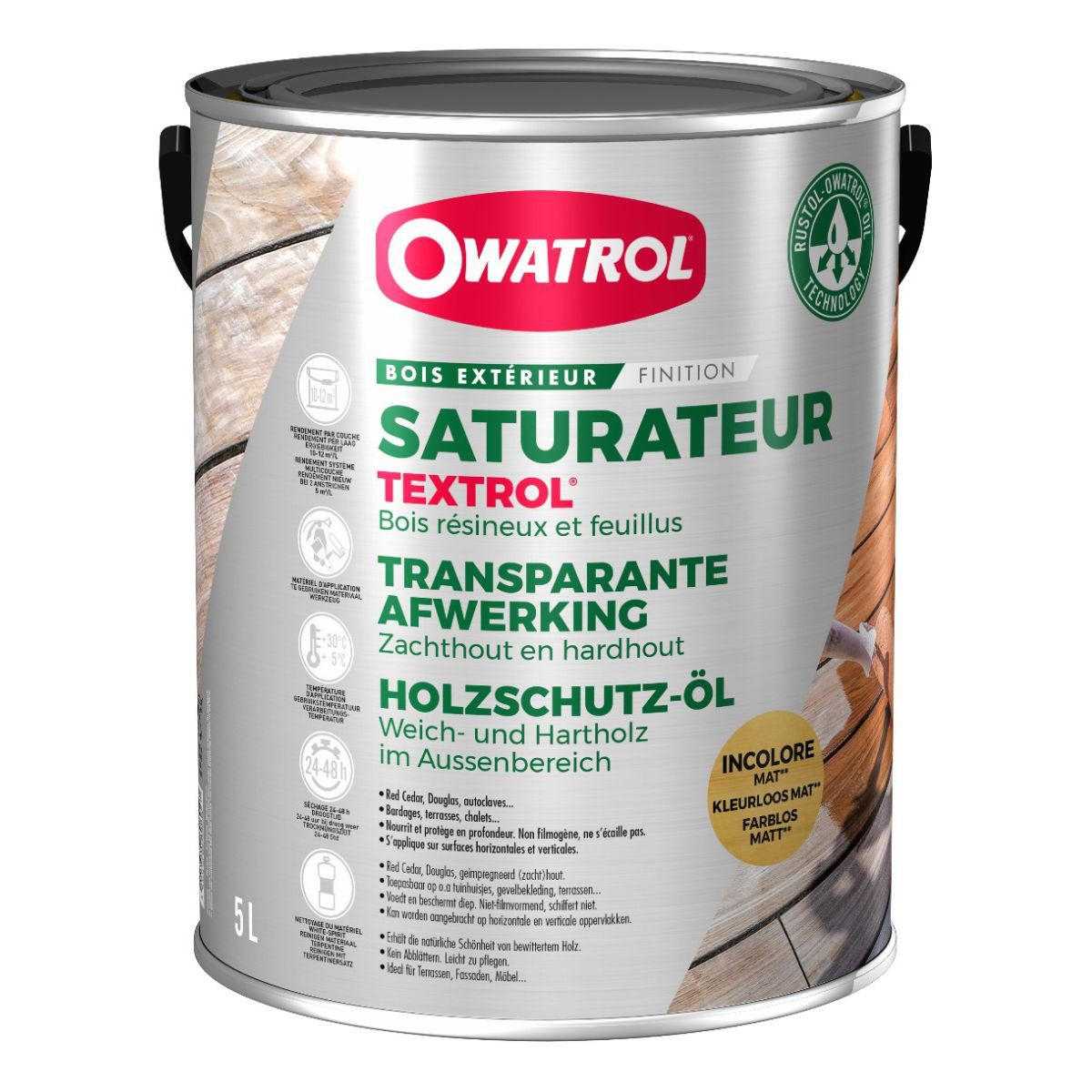 Owatrol Saturateur Textrol Bois Résineux et Feuillus